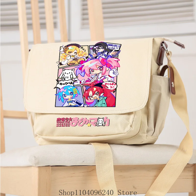 

Puella Magi Madoka Magica Miki Sayaka Theme Backpack School Bag Student Knapsack Anime Cosplay Handbag Messenger Bag Game