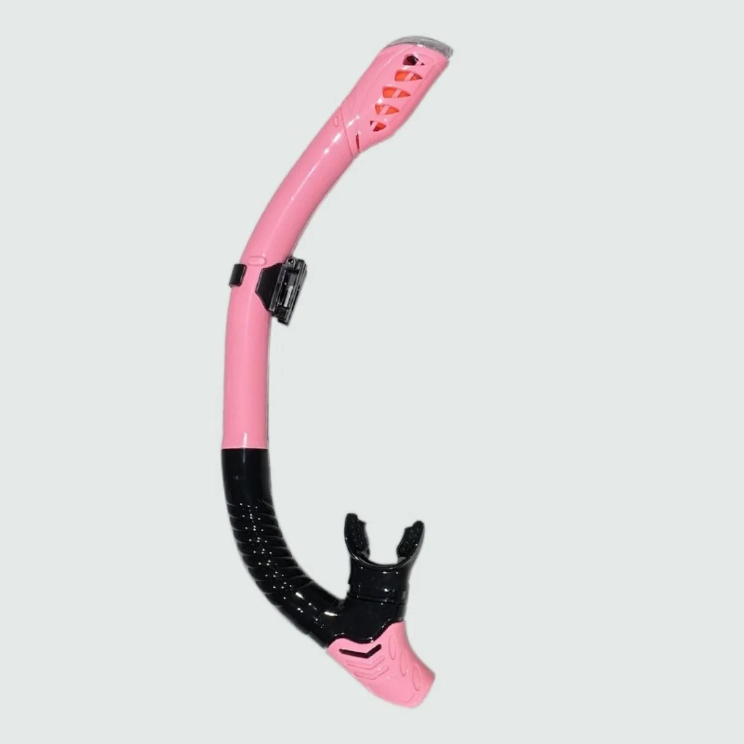 Snorkel sec avec embout en silicone - Équipement de plongée