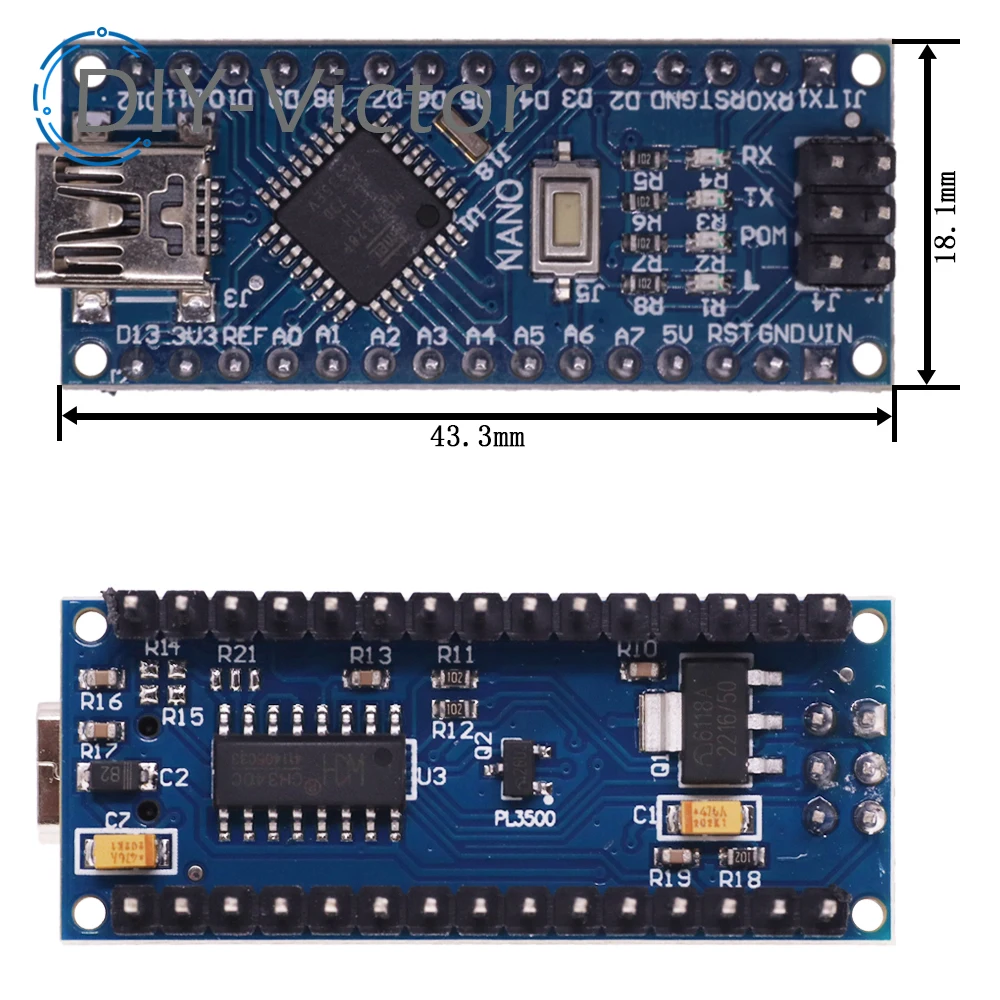 1Pcs Standard Nano V3 Ethernet Shield ENC28J60 Microchip HR911105A Webserver Module Ethernet Board for Arduino NANO 3.0