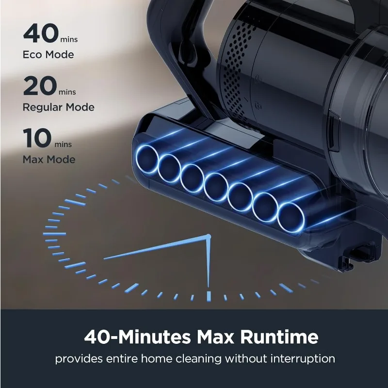 무선 진공 청소기, 가정용 충전식 진공 청소기, 경목 및 애완동물 털용 경량 스틱 진공 청소기, 파란색