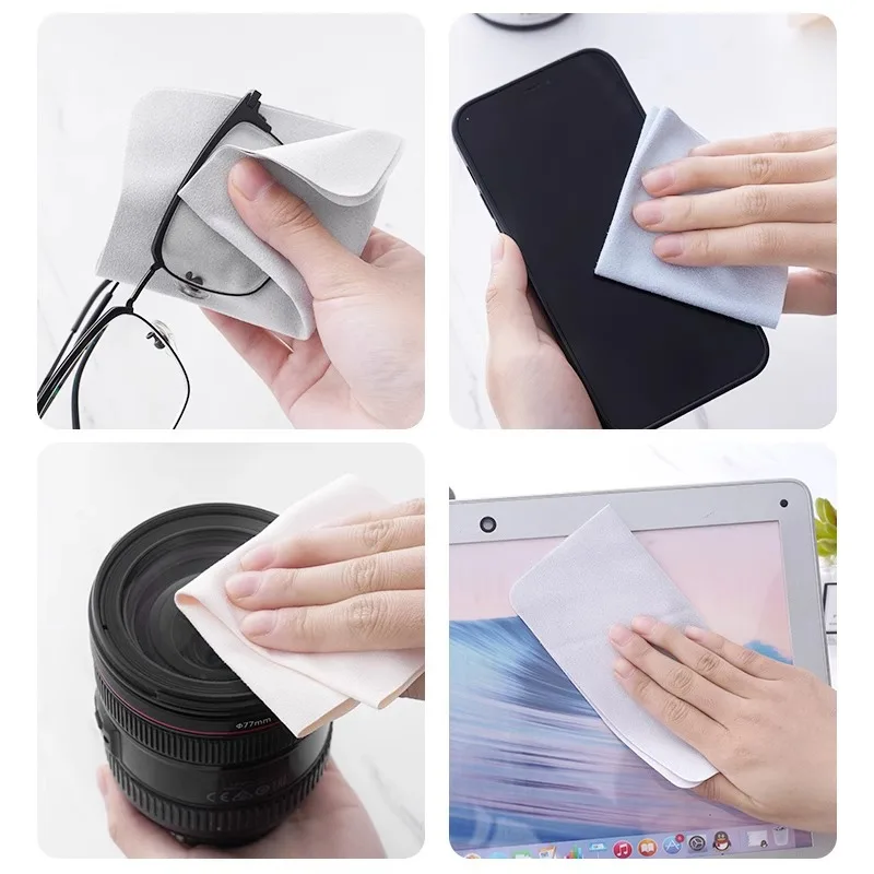 Microfiber suede material for eyeglass cloth. image 3
