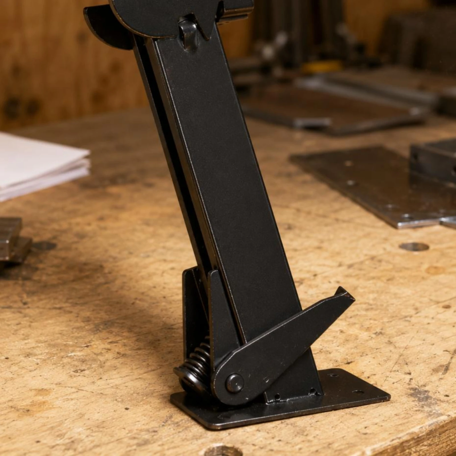 Travel Vehicle Support Stand Stand Manual Crank Vehicle Support Leg Recreational Vehicle Stabilizer Support Stand Base Plate view 2