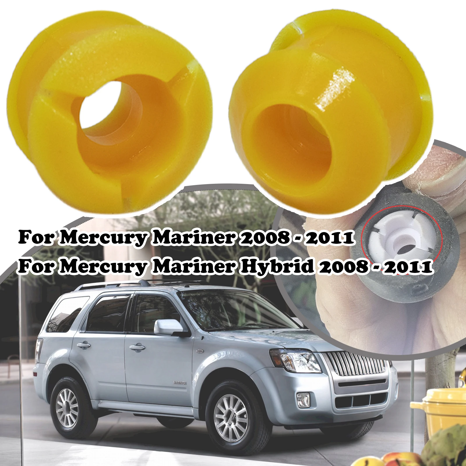 

2pcs For Mercury Automatic Transmission Shift Cable Bushing Repair Kit Gear Selector Change Lever And Pivot Grommet Replacement