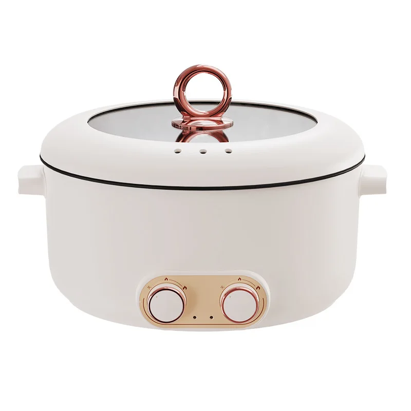 220V 2 Flavor Electric Hot Pot Non-stick Household Electric Cooking Pot Multi Cookers Hotpot  Electric Cooker 5L