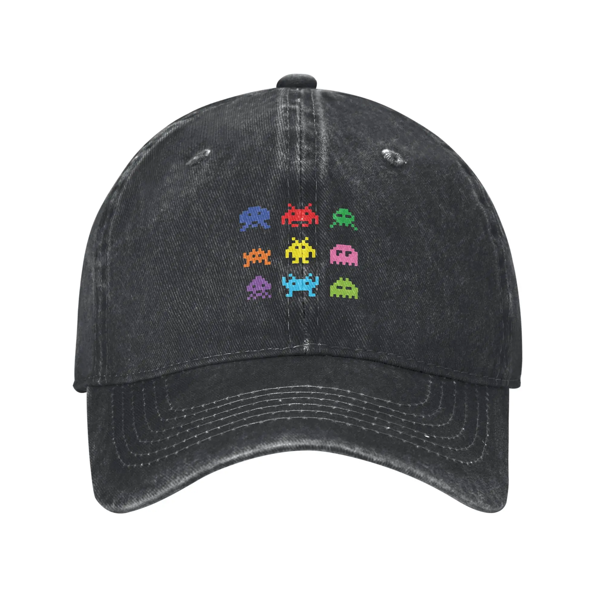 Fashion Space Invaders Arcade 2 baseball cap  Holiday Travel Women's Sun Hat