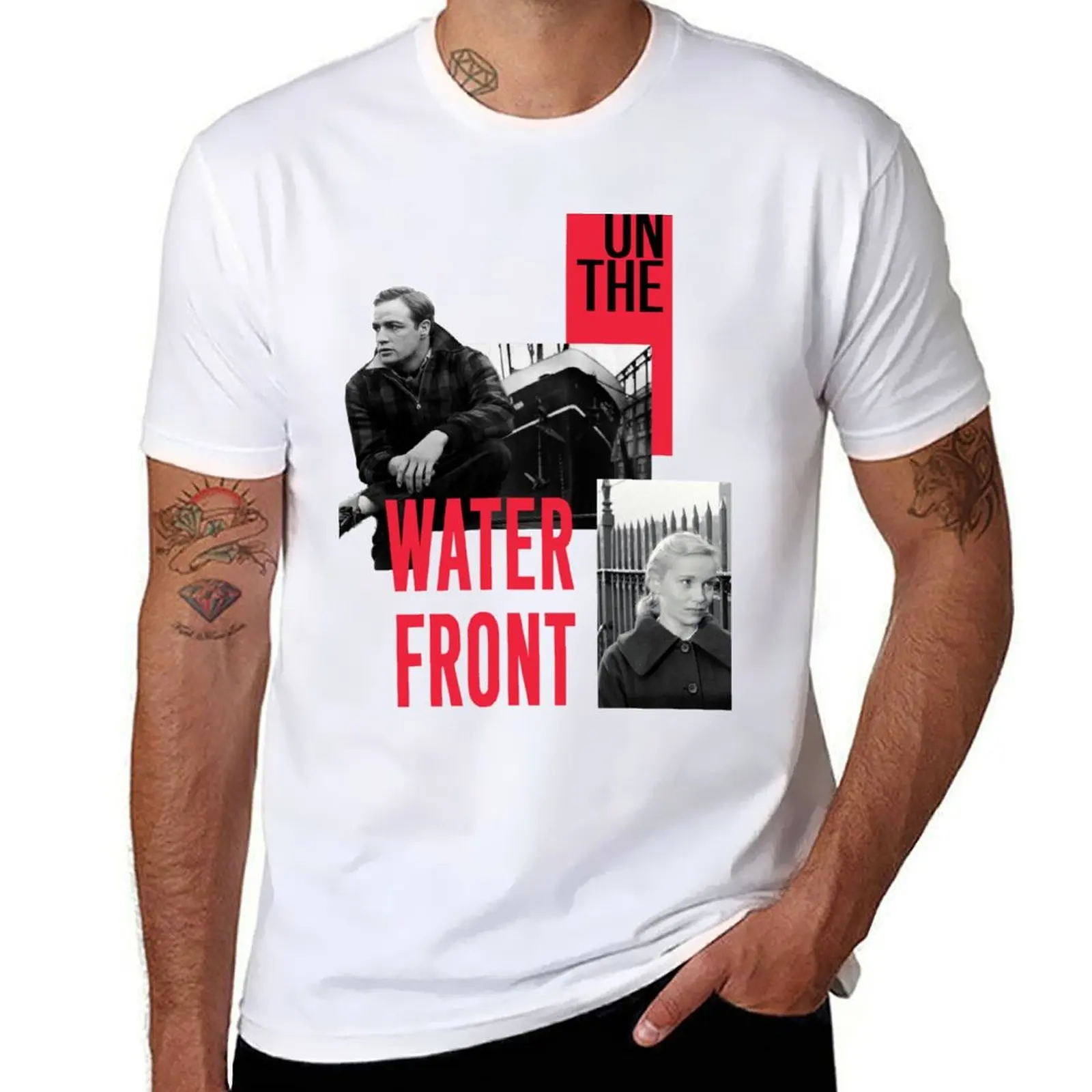 

Футболка ON THE WATERFRONT - Марлон Брандо, мужская футболка с графическим принтом, хлопковая мужская футболка, футболка для мужчин