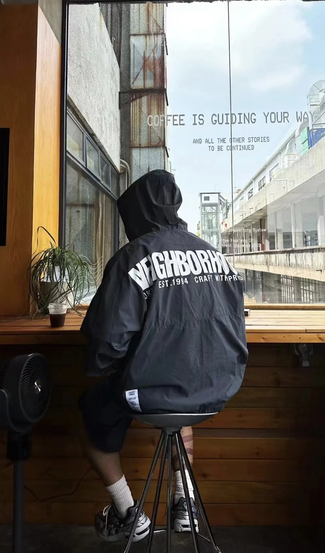 NEIGHBORHOOD Half-zip Hooded Hardshell Jacket NBHD Japanese Cityboy City Function Jacket