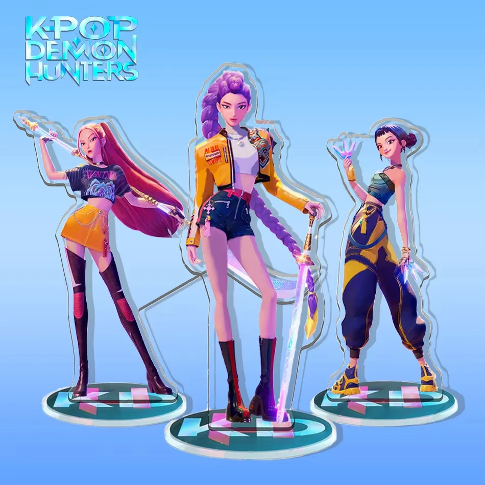 

**K-Pop Demon Hunters Character Stand Model Group Hunters Rumi Ejia Audrey Figure Acrylic Display Stand Anime Decor Girl Gift
