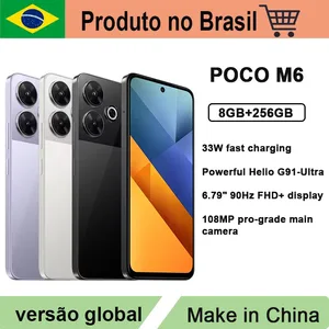 Xiaomi Poco M6 Điện thoại thông minh 256GB ROM / 8GB RAM Phiên bản toàn cầu NFC MediaTek Helio G91-Ultra 33W Tải nhanh 6.79 8 Bán hàng di động chính Redmi Poco - №7
