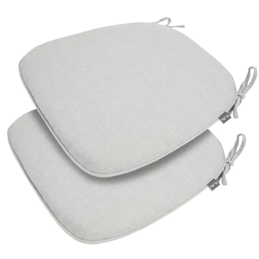 

Комплект из 2 подушек для уличных стульев, U-образные подушки для сидений 17x16x2 дюйма, водонепроницаемые, устойчивые к выцветанию