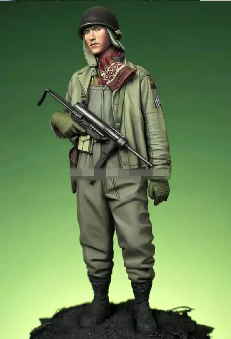 

1/16 Resin Figure Model Wwii American Soldiers Including Gk White Model Handmade Toy Unassambled And Unpainted Kit