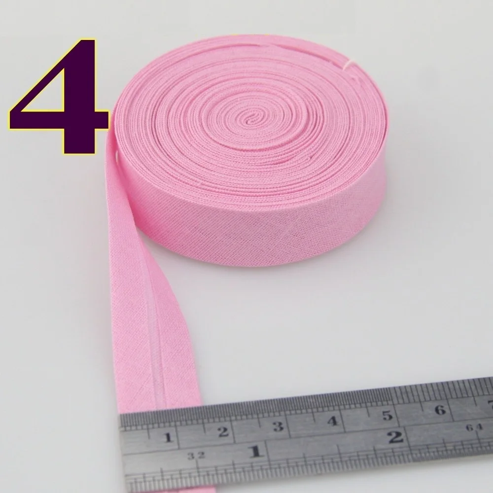 15mm Width Ironed Single Fold Cotton Bias Binding  Cloth Tape for Garment Quilt Cushion Craft DIY Accessories 10 Meters/roll