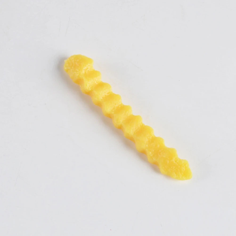 

12pcs Simulation French Fries Food Props PVC Artificial Decorative Potato Chips for Display Easy Clean Realistic Lifelike