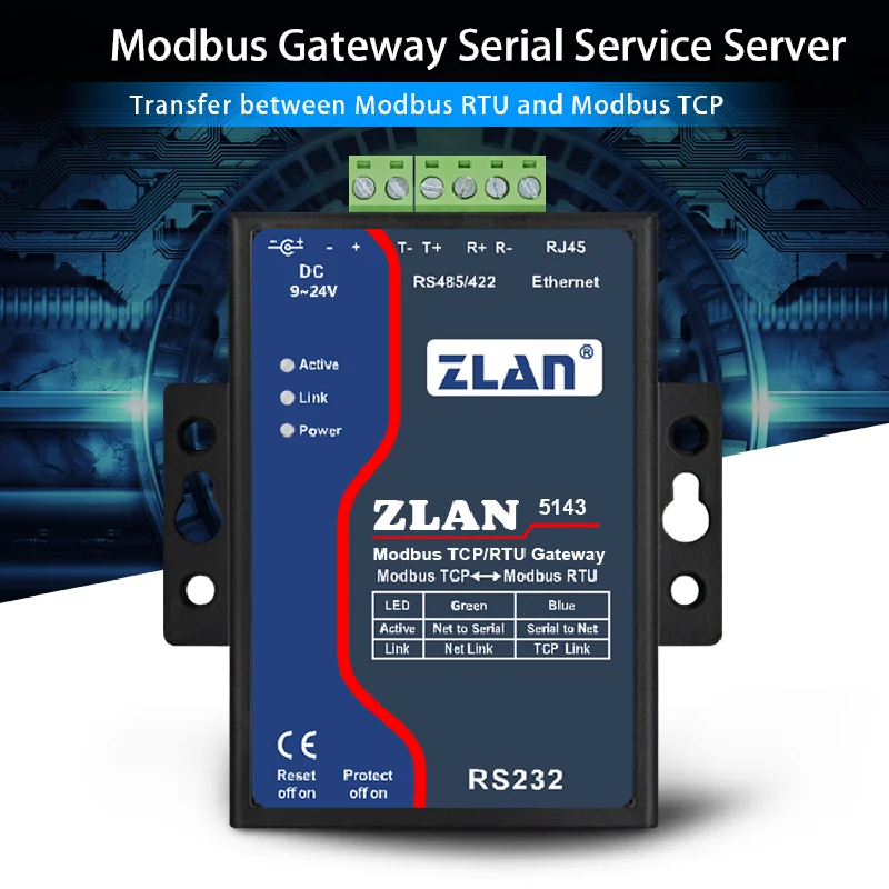 جهاز خادم المنفذ التسلسلي إيثرنت ، RS232 ، RS485 ، RS422