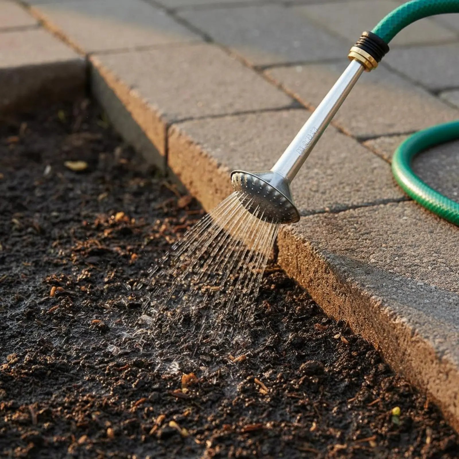 

Young Plant Watering Head Extended Reach Long Handle Sprinkler Sprinkler Hose End Watering Attachment Multi-Hole Design