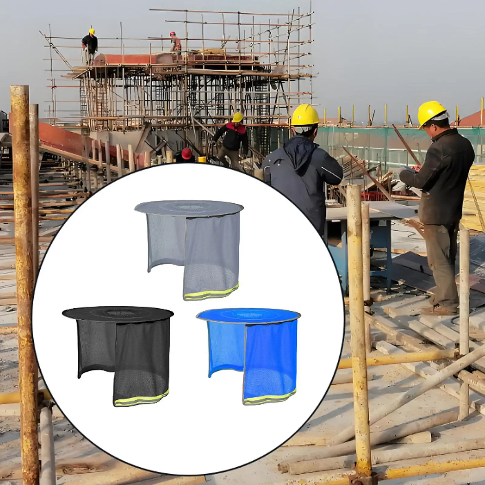 Солнцезащитный козырек Легкий защитный головной убор для шеи Солнцезащитный козырек для работников санитарии Ландшафтный дизайн Активный отдых на свежем воздухе Строительная площадка