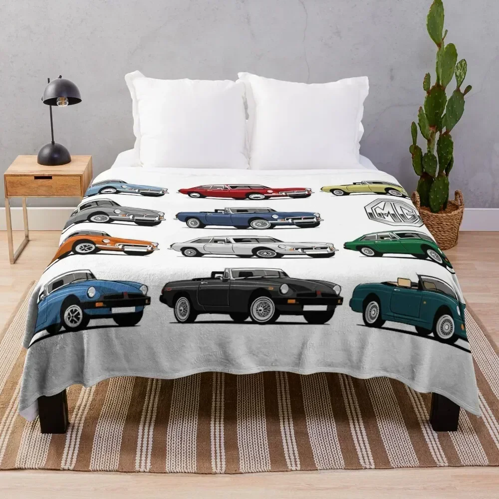 MGB, MGC and RV8 evolution Throw Blanket Summer Beddings Sofas Blankets For Sofas Blankets
