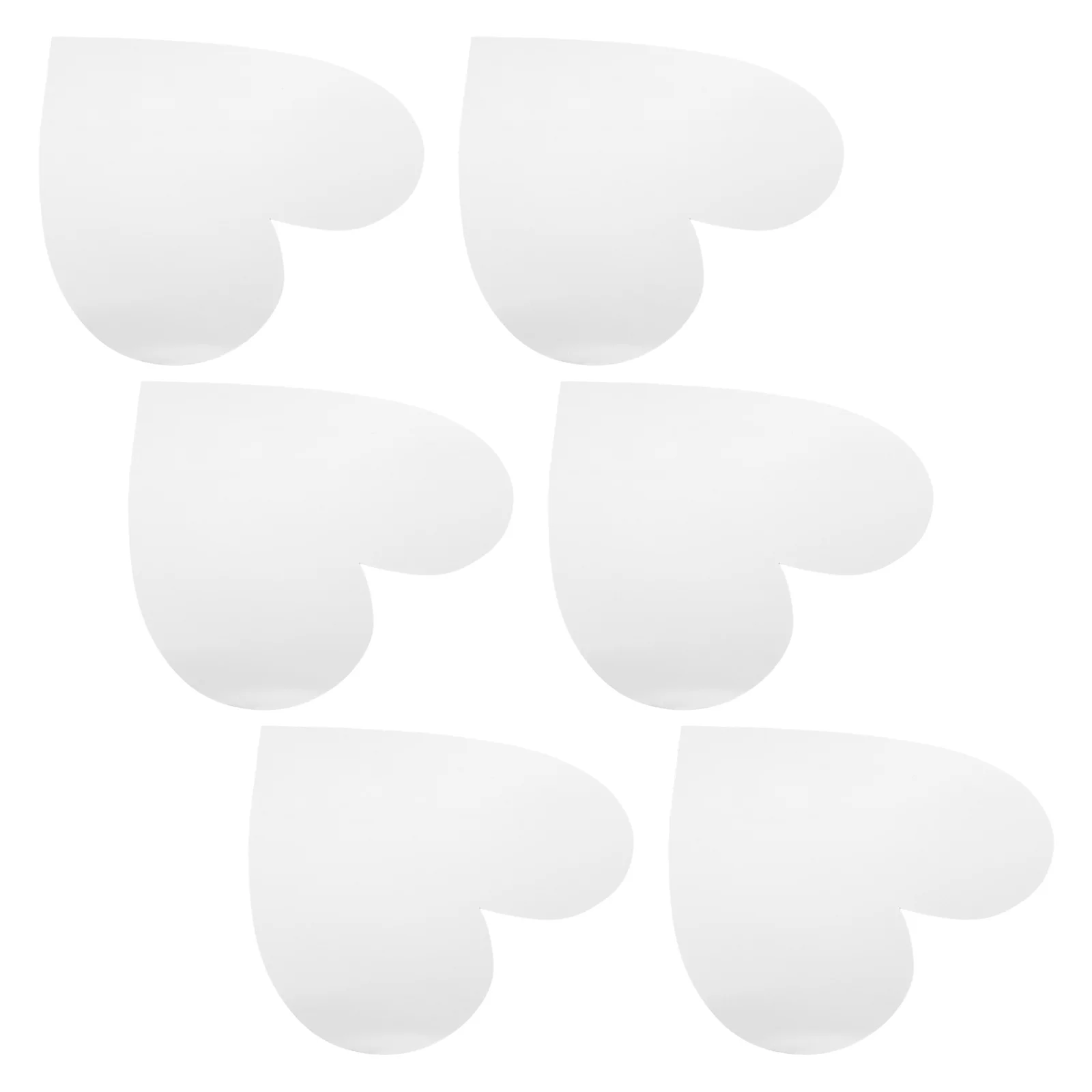 6Pcs Heart Shaped Mirror Wall Stickers Self Adhesive Decorative Decals for Bedroom Living Room Home Heart Sticker