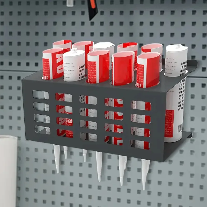 Stainless Steel Wall Mounted Sealant And Lubricant Sorting Rack Workshop Garage And Shelf Multifunctional Storage Rack