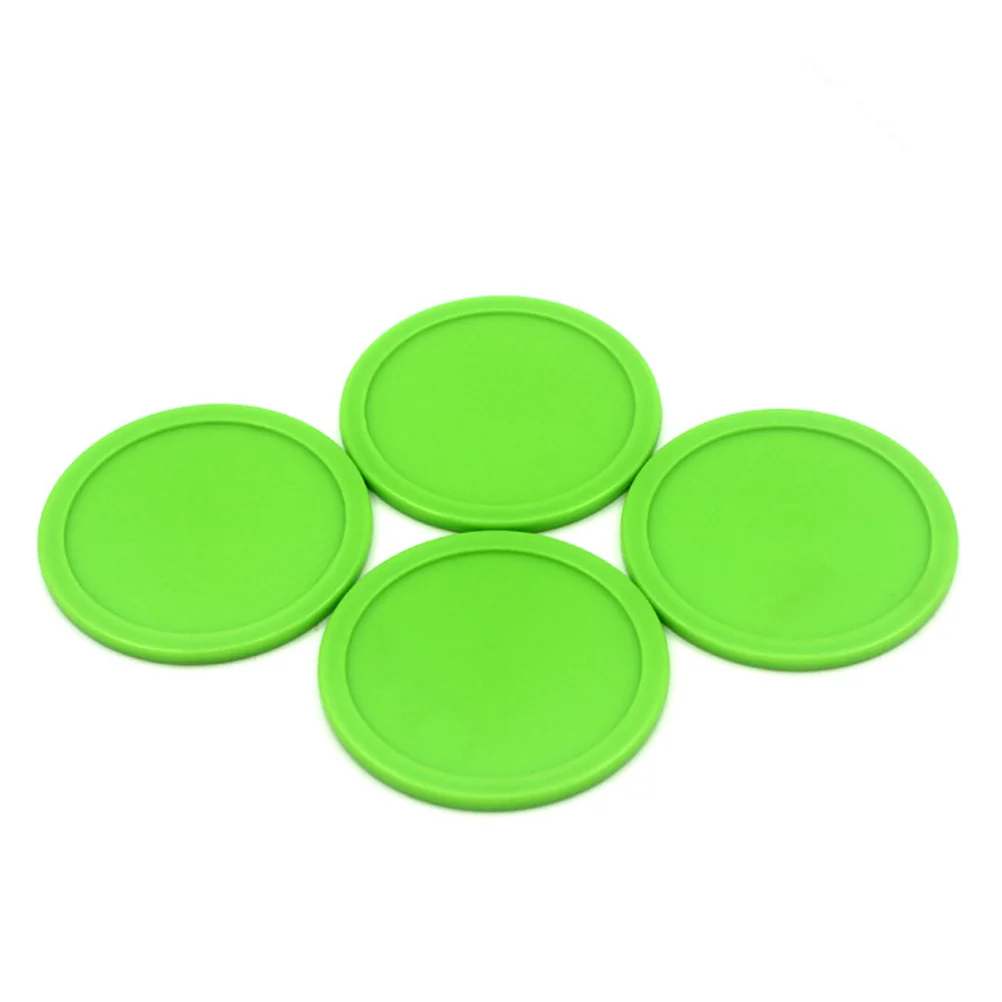 20pcs Air Hockey Pushers Pucks Air Hockey Table Mini Ice Hockey Piece Accessories Ball Tools for Outdoor (Green)