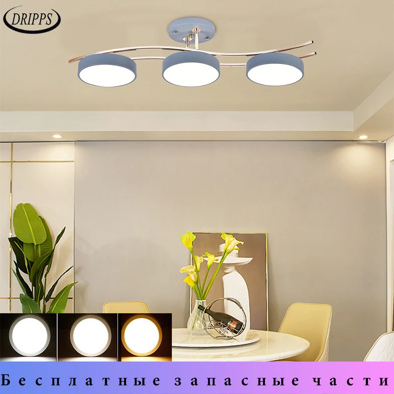 

Scandinavian style LED living room pendant light Bedroom top lamp Dining room pendant lamp Study room interior lighting decorati