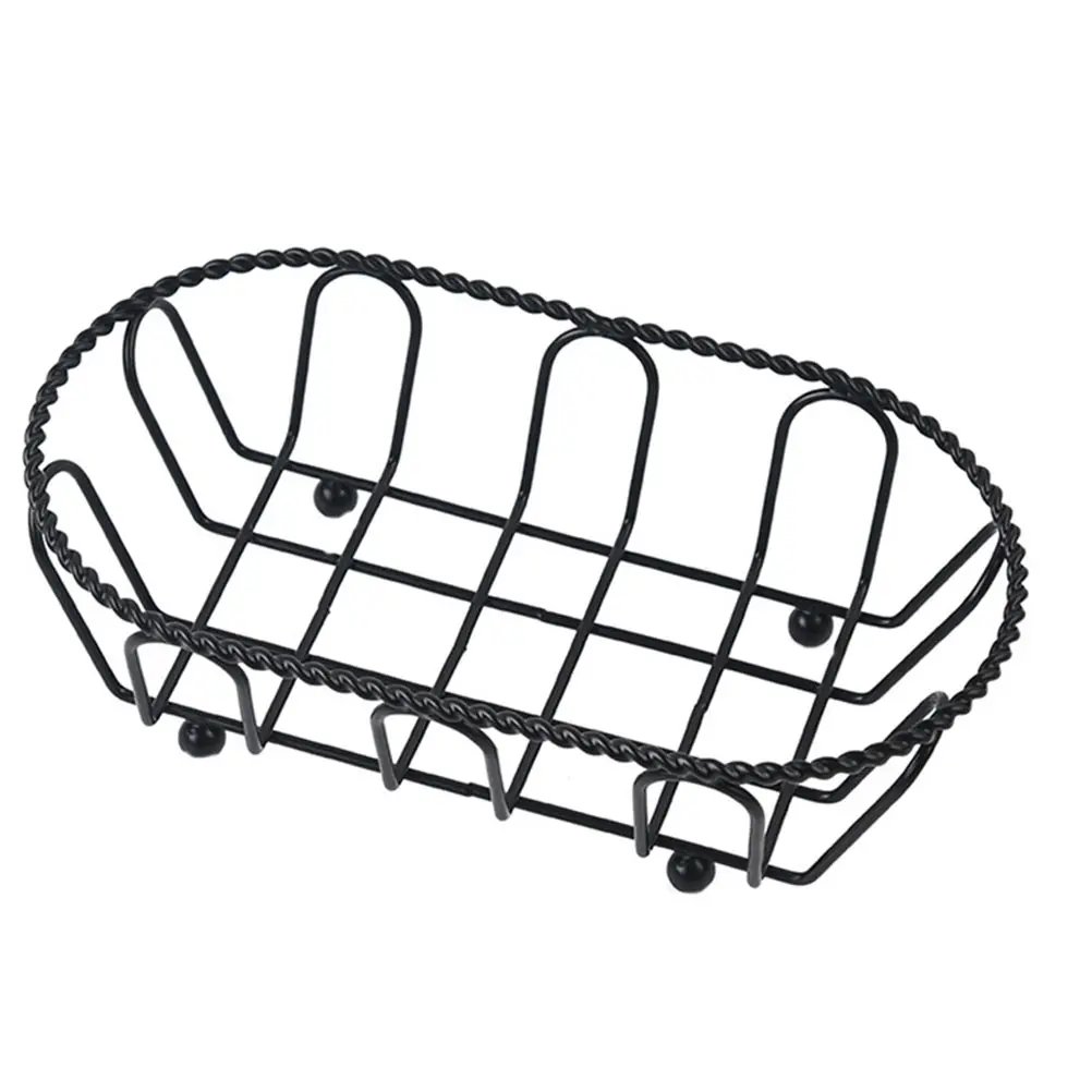 

2Pcs Iron Fruit Storage Basket Large Capacity Kitchenware Snack Container Vegetable ganizer Bread Holder Metal Design Fruit