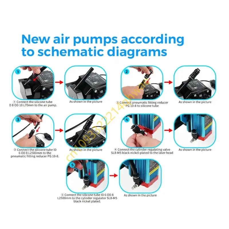 Luchtcompressor voor 55 10 TS2 Engraver instelbare luchthulppomp