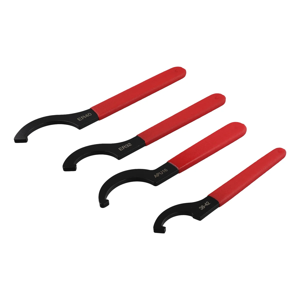 Coilover Wrench, Hook Wrenches Tools Set Shock Spanner Wrench Set C-Shape Spanner Adjustable Spanners Adjustment Tool