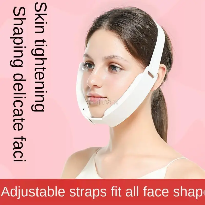 Macchina per il sollevamento della cintura a V per il mento Dispositivo per il sollevamento del viso rosso e blu Massaggiatore vibrante dimagrante per il viso