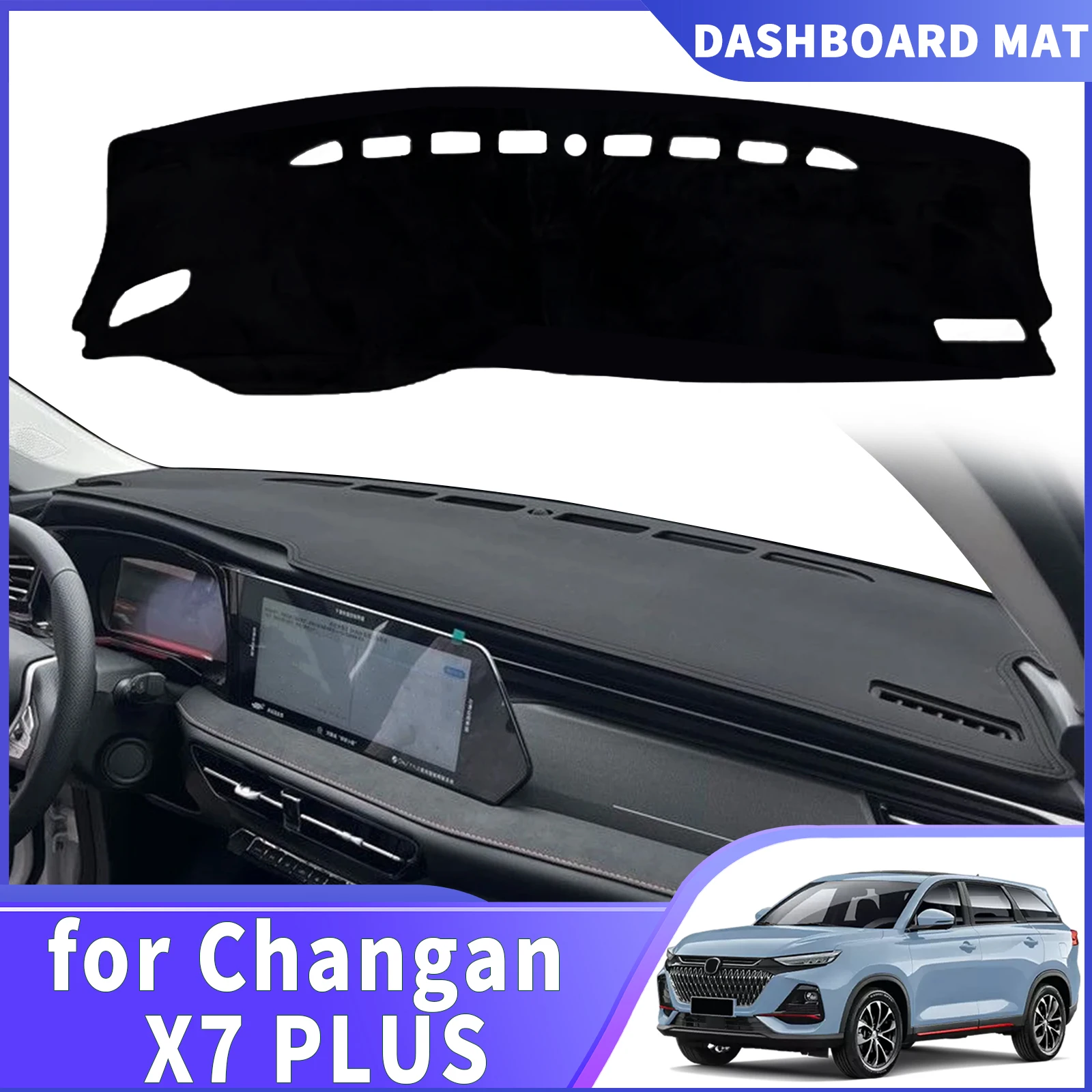 

fit for Changan X7 PLUS 2024 2025 2026 Car DashMat Sunshade Dashmat Dashboard Cover Pad Protective Carpet Leather Accessories