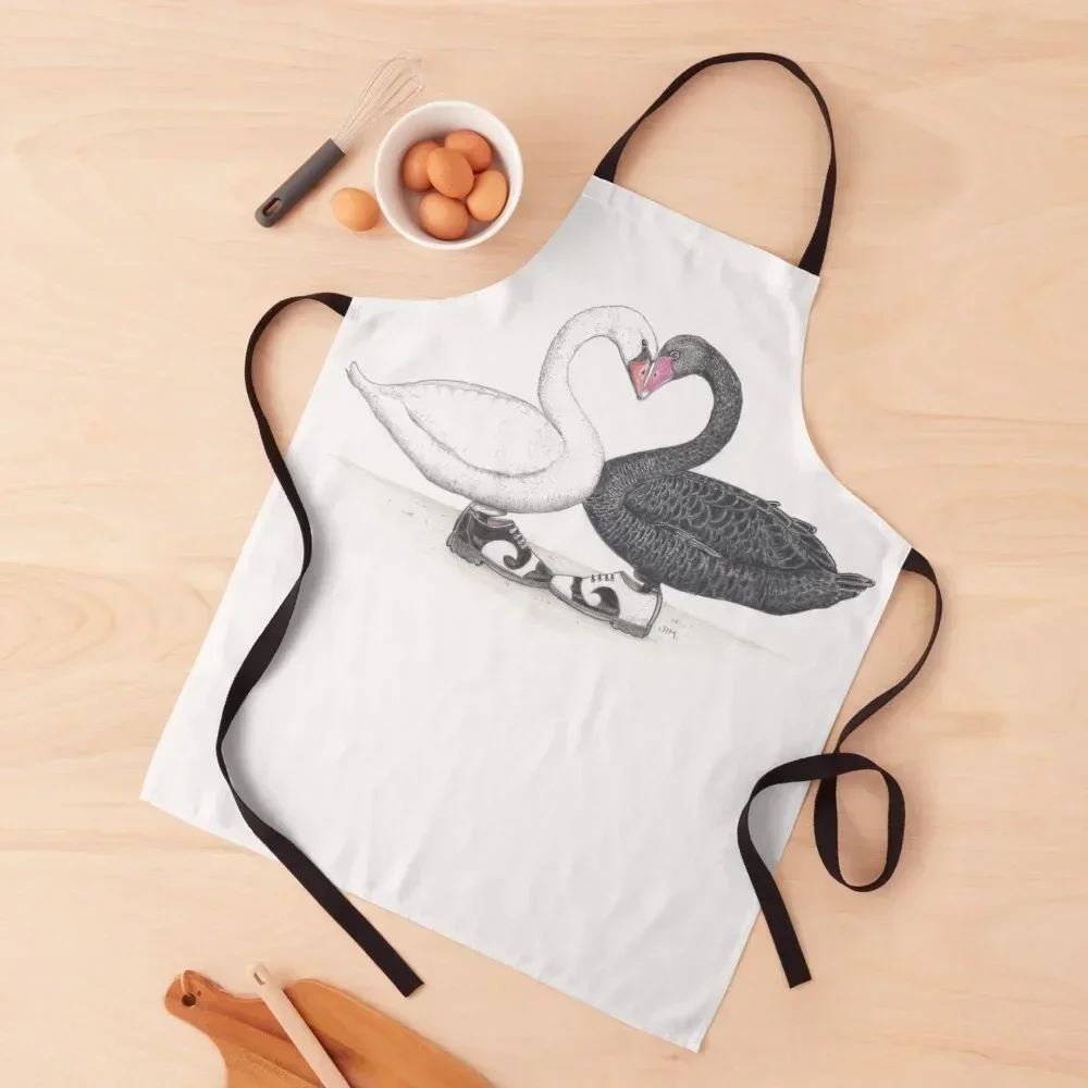 

Swans in fluevogs Apron For Women Kitchen kitchen gadgets Household Items Useful kindergarten teacher Apron