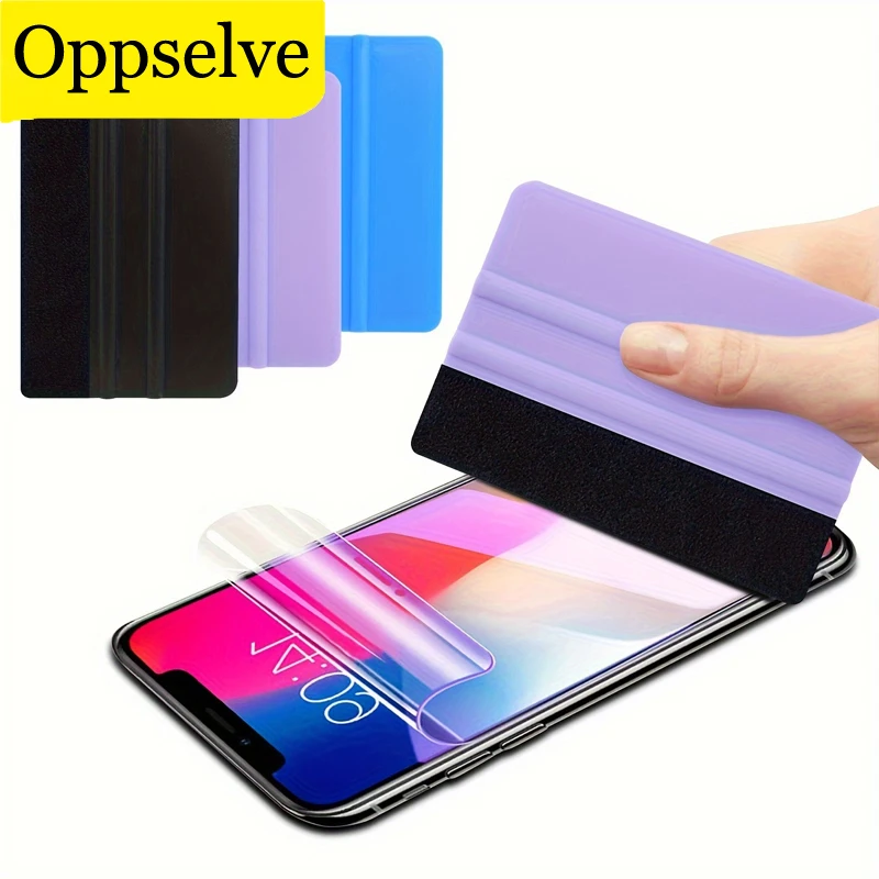 1Pc Reusable Useful Hydrogel Film Scraper For Various Mobile Phone Screen Front Protective Multi-Function Film Sticking Scraper