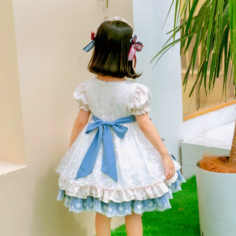 Kids Dress for Girls Baby Cute Lolita Style Birthday Party Dress Wedding Dresses Princess Vestidos Summer Costume for Girls