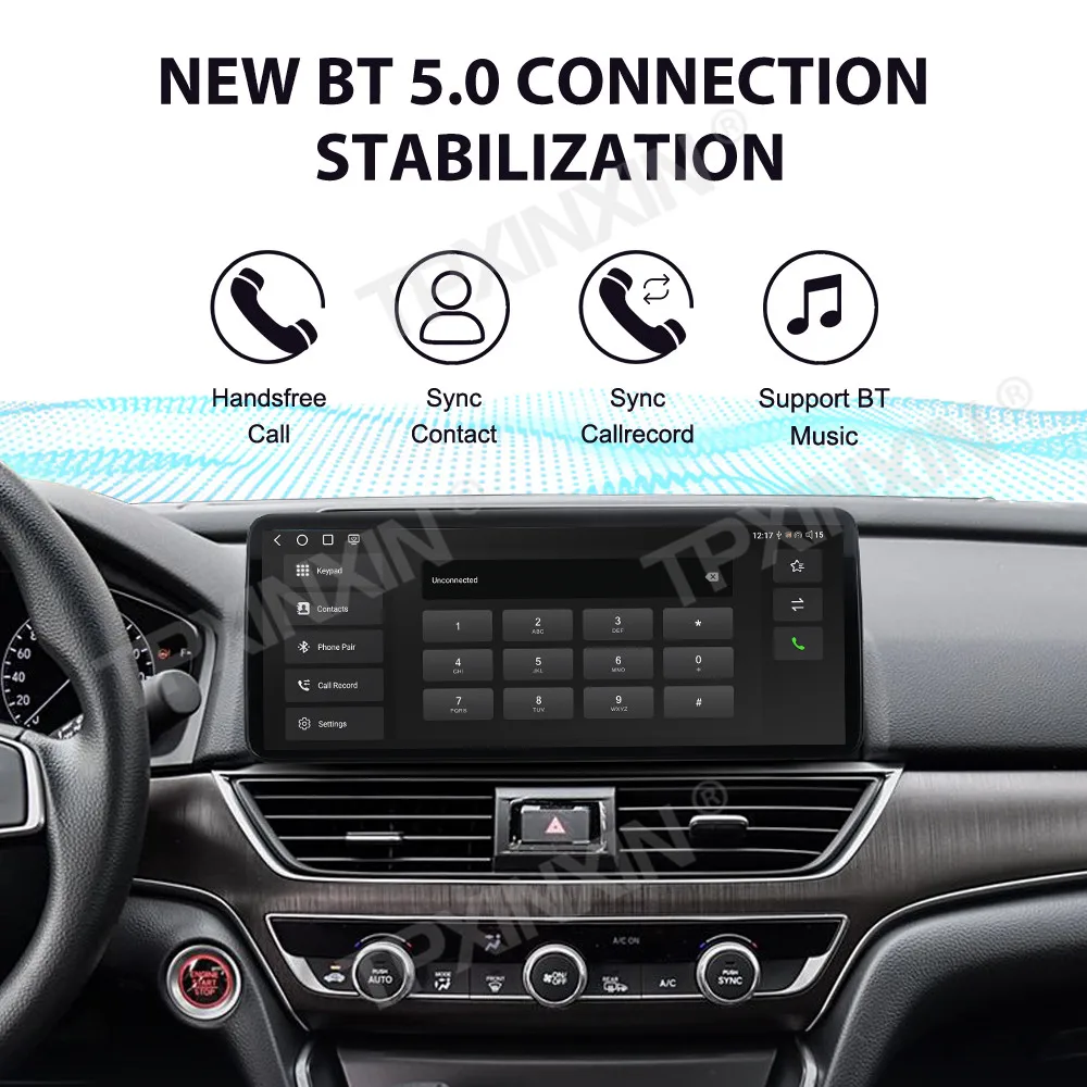 

Ultra Thin Smart Screen Car Radio For Accord inspur 2018-2022 Android Auto GPS Navigation Multimedia Stereo Receiver Head Unit