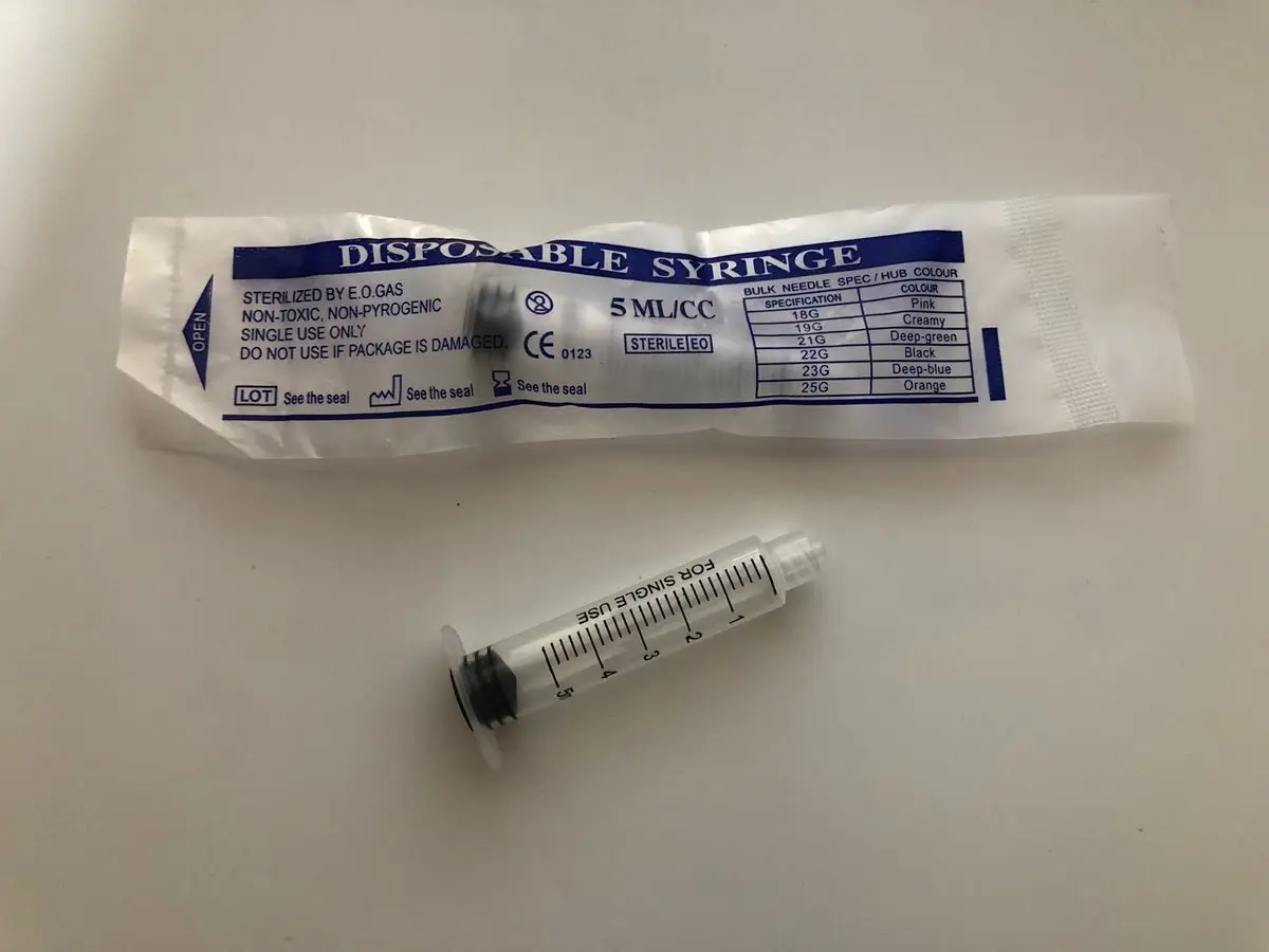 Disposable Plastic Screw Syringe 3ml 5ml 10ml Injector Without Needles For EZ Mesotherapy Machine