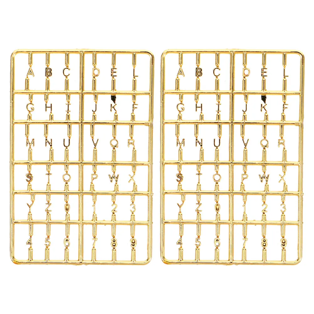 

2 Pcs House Numbers Door Letter Mini Dollhouse Accessory Letters Decorative