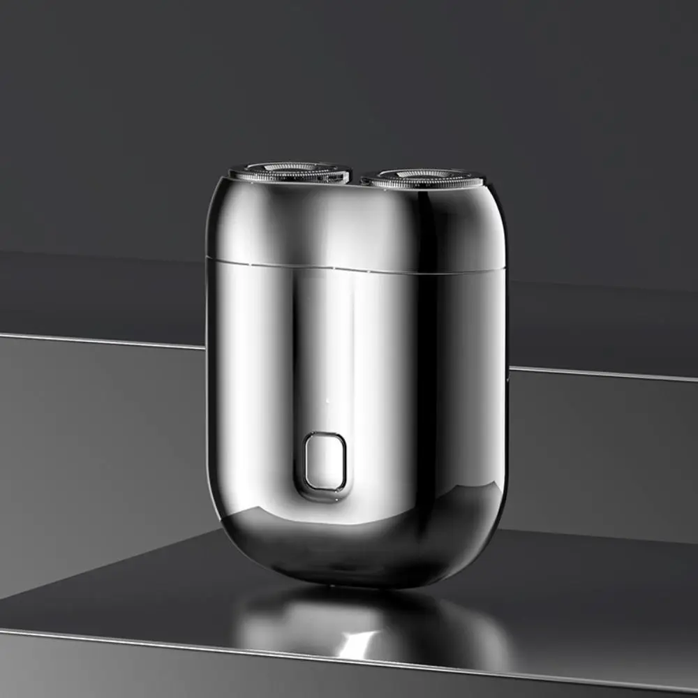 USB Rechargeable Electric Shaver Type-C Charging Double Head Men's Beard Trimmer IPX6 Waterproof Silent Operation