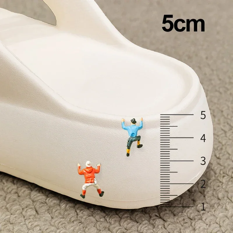 Summer Thick Bottom EVA Flip Flops for Women Non Slip Platform Sandals Woman Fashion Clip Toe Outdoor Slippers Soft Beach Slides image 6