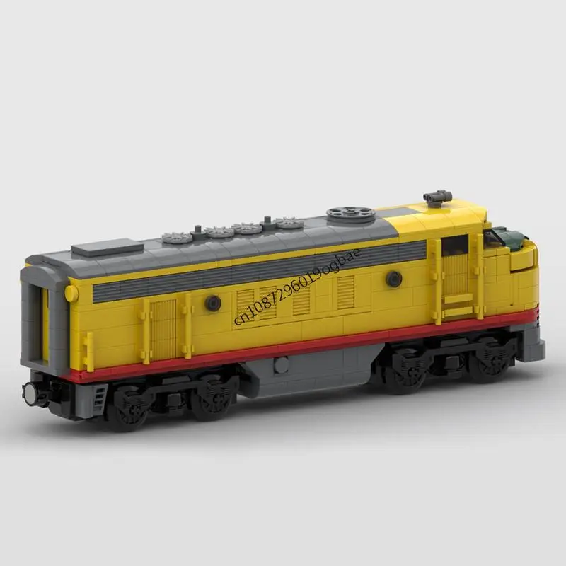 جديد 1059 قطعة مسارات القطار التقنية للمدينة السكك الحديدية Moc Union Pacific Emd F7 نموذج اللبنات لتقوم بها بنفسك الأفكار الإبداعية لعب الاطفال هدية #5