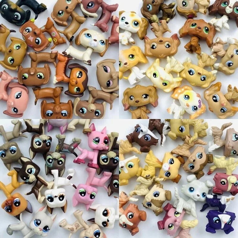 3Pcs/Lot littlest pet shop toys toy dog rat Fox all random send from old puppy