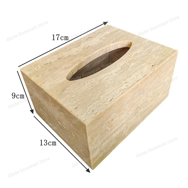 Marble Tissue Boxes Light Luxury High-end Paper Box Nordic Living Room Dining room napkin Holder Hotel Rooms Bathroom Decoration