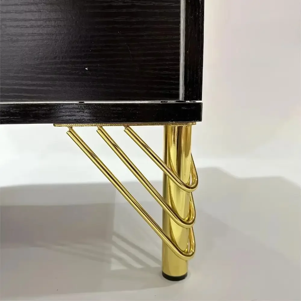 yesGolden Color Furniture Legs 15cm Height Triangle Shape Furniture Hardware Feet Metal Material Thickened Design