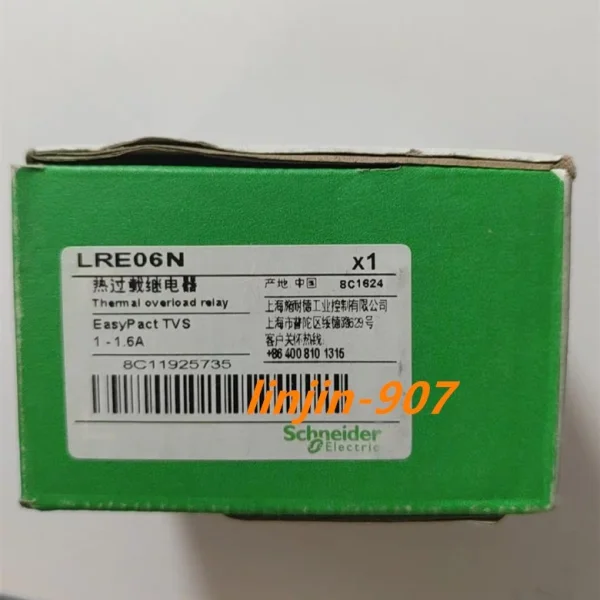 

1 шт. тепловое реле перегрузки по току Lre06n 1-1,6a Совершенно новое оригинальное точечное реле Plc