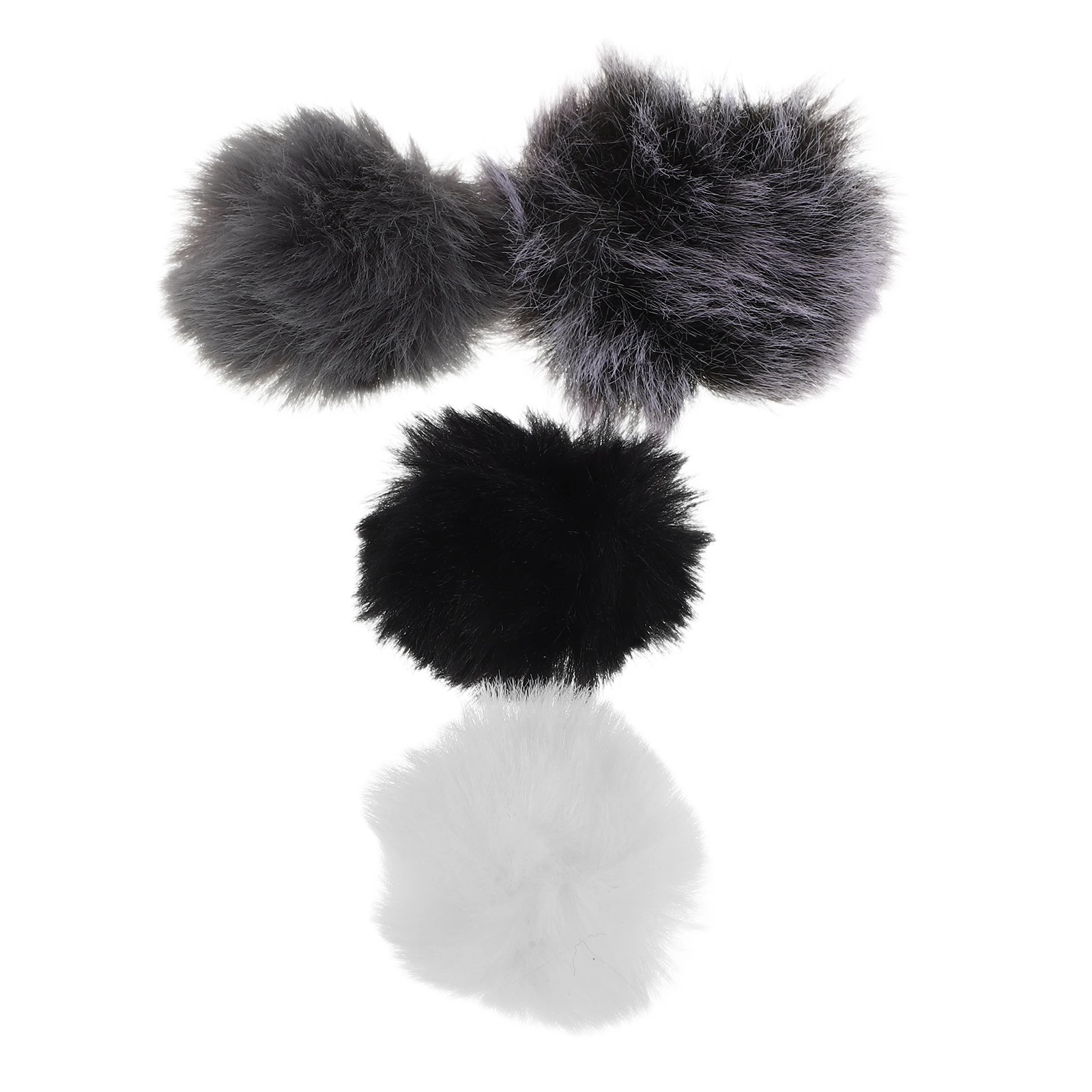 

4pcs Microphone Windproof Cover Lavalier Furry Windscreen Lapel Mic Noise Reduction Soft Protector Lightweight Easy for Outdoor