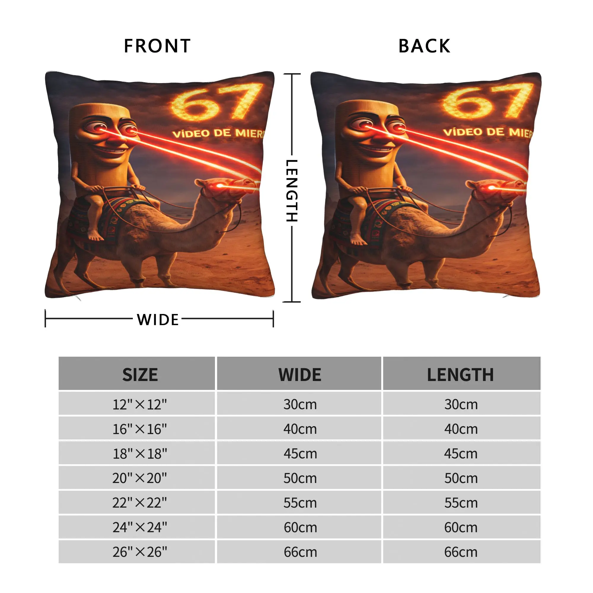 Tung Desert Laser Camel Pillow Case  Fashion Pillow Cover Custom Pillowcases For Chair Sofa Home Decor