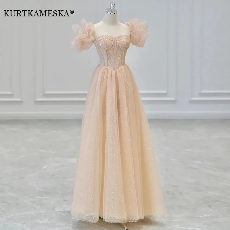 

Luxury Satin Chiffon Strapless Petal Wedding Trailing Dresses for Bride Elegant Long Prom Evening Guest Party Women Dress