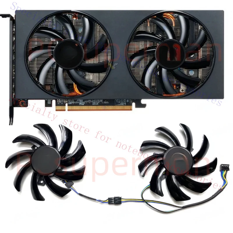 A+  For Powercolor RX6500XT 6600 6600XT 6650XT 6700 Competitive Version Cooling Fan
