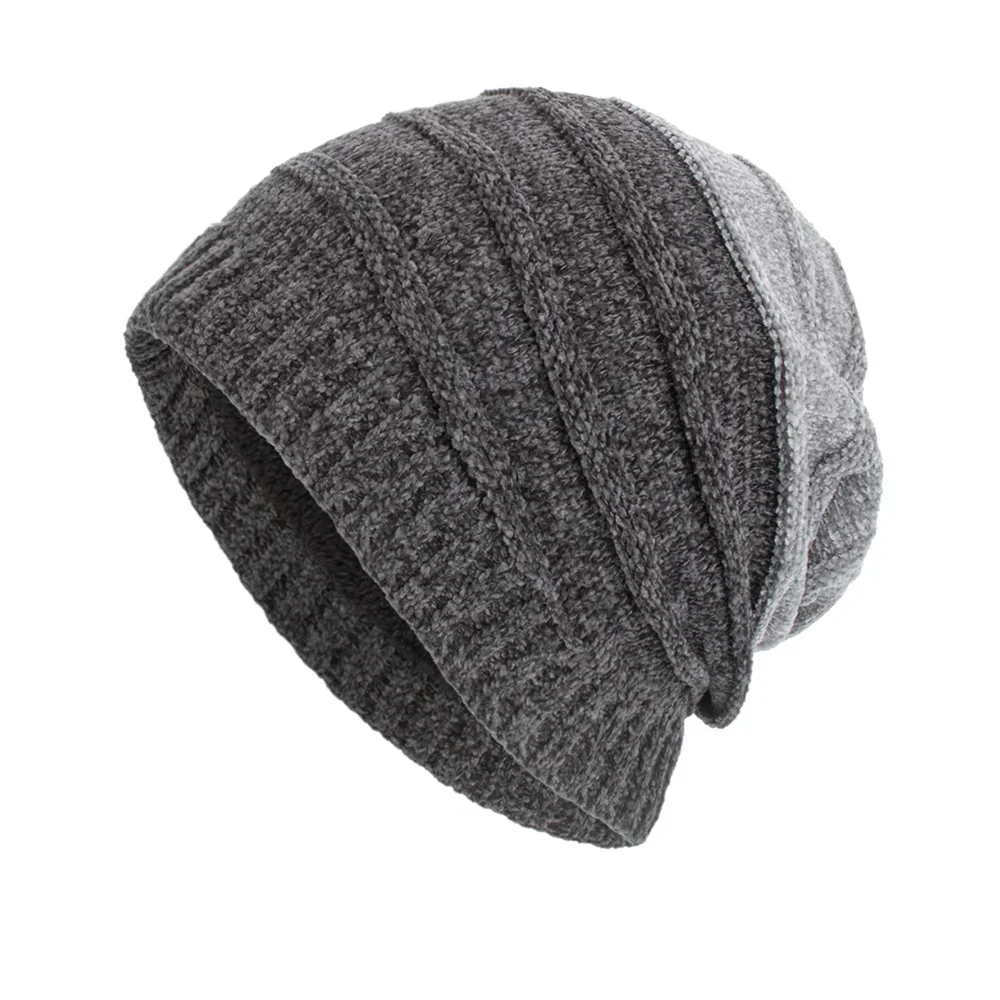 New Baggy Beanie Hat Men Slouchy Autumn Winter Hats Fashion Skullies Knitted Cap Streetwear Bonnet Warm Caps for Women