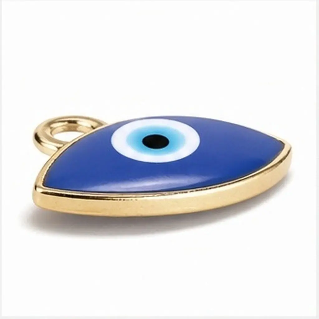 50 Pcs Jewelry Charm Necklace Bead Craft Evil Eye Making Pendant Charms for Earring
