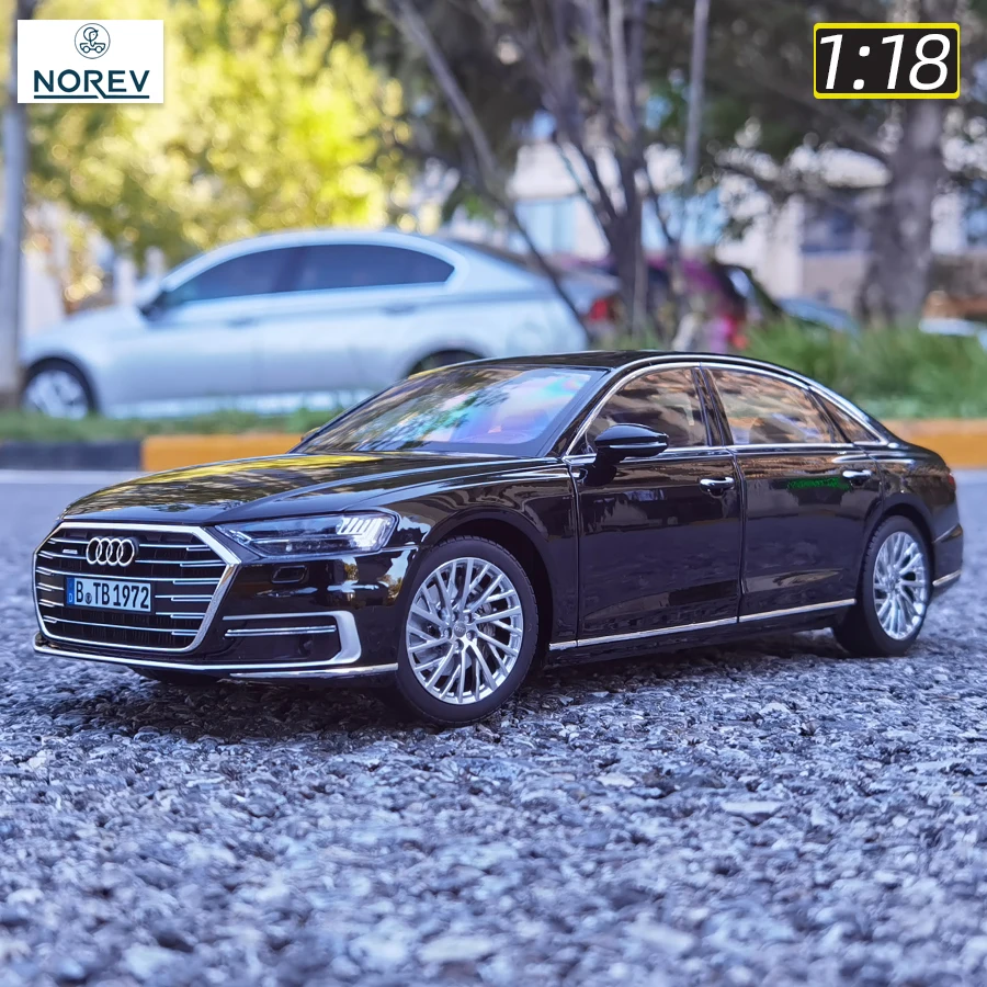 

NOREV литая под давлением модель масштаба 1:18, новая модель автомобиля из сплава Audi A8L 2017, коллекция статических орнаментов